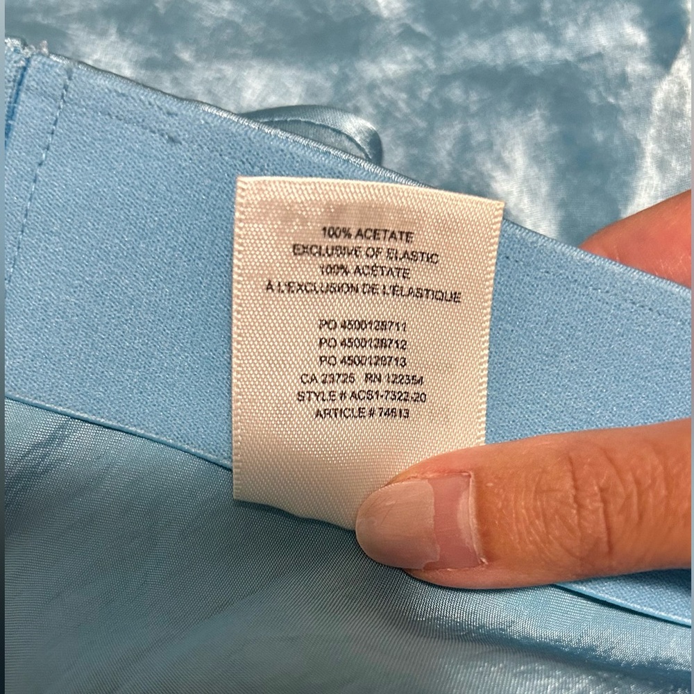 Aritzia Babaton Aqua Slip Skirt - Picture 5 of 6
